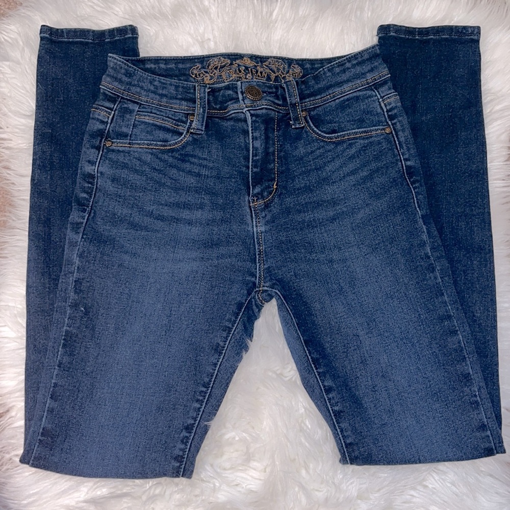 Wax Blue Skinny Jeans